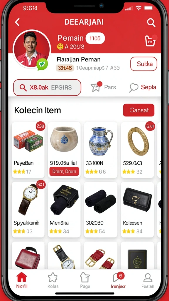 Tampilan awal yang menarik dengan karakter utama.