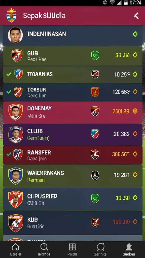 Tangkapan layar dengan item baru yang dapat diupgrade.