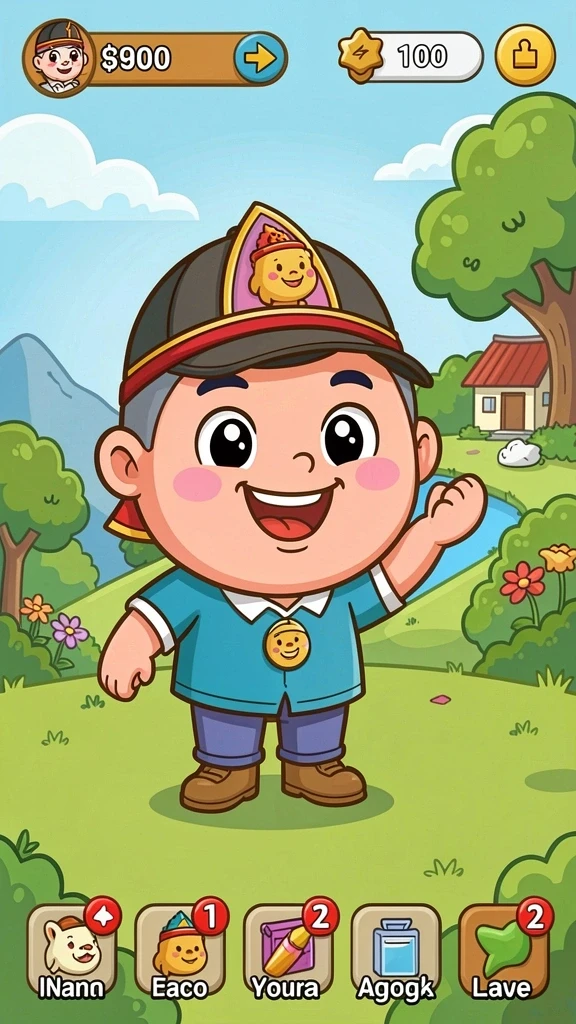 Tampilan awal permainan yang memikat.