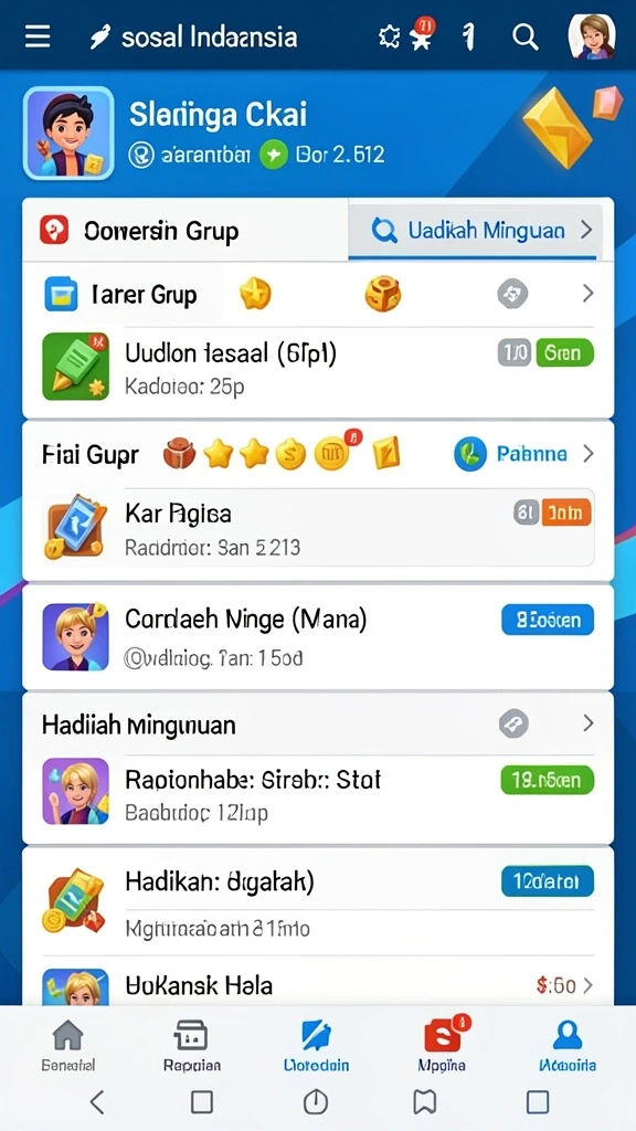 Suasana dunia game yang mengesankan.