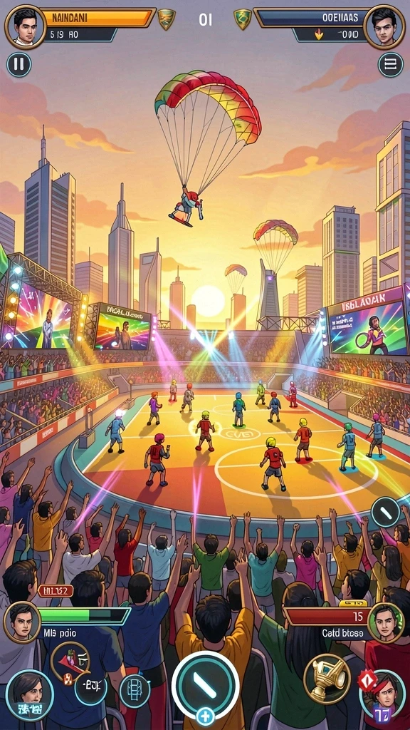 Screenshot menunjukkan fitur multiplayer dalam BANDIT4D.