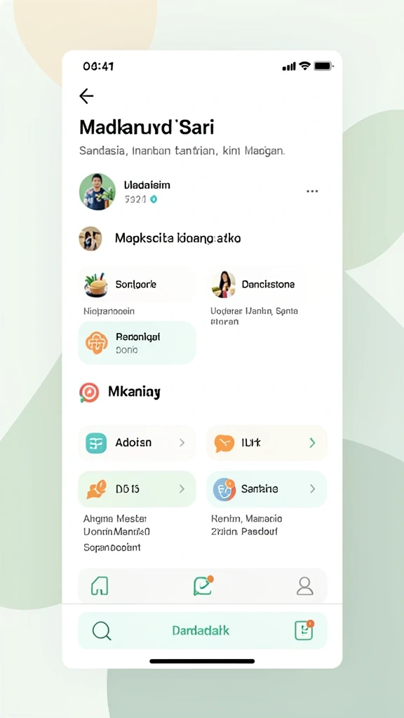 Tampilan antarmuka utama yang menarik dan mudah digunakan.