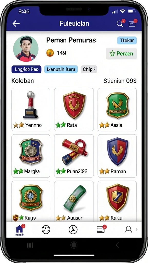 Fitur live chat untuk interaksi dengan pemain lain.