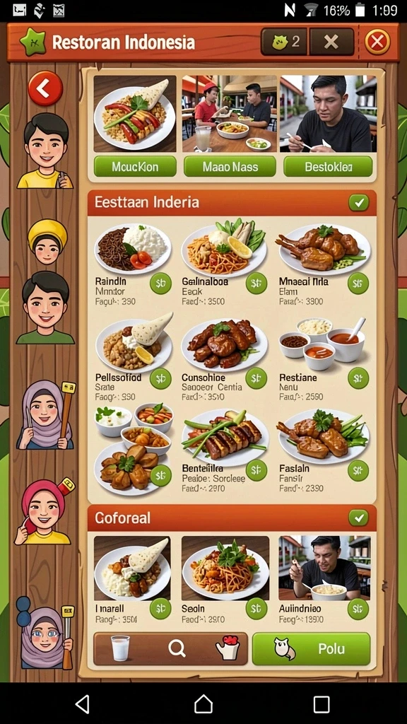 Level-game seru dengan berbagai tantangan yang harus diselesaikan.
