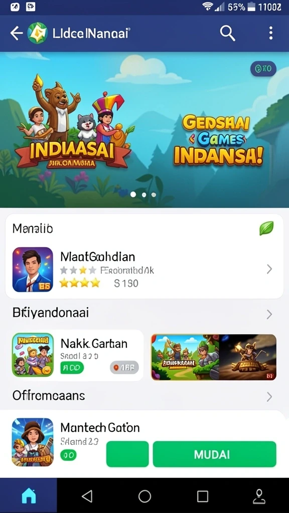 Ilustrasi level yang menantang dan menarik.