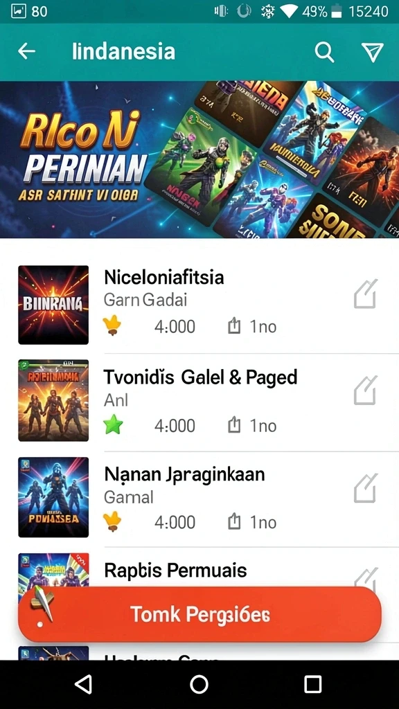Tampilan antarmuka pengguna yang intuitif.