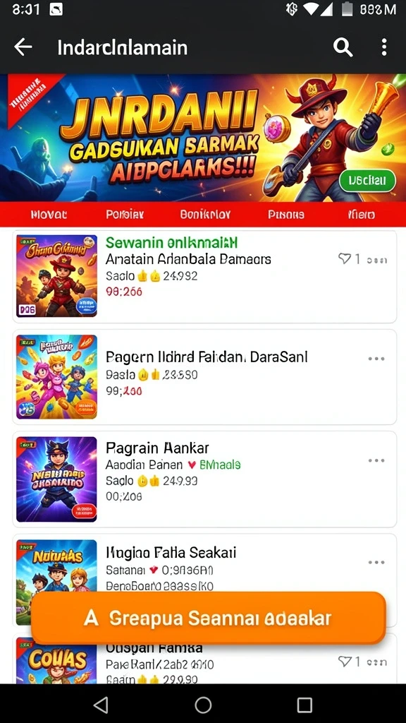 Beragam pilihan permainan judi yang seru.