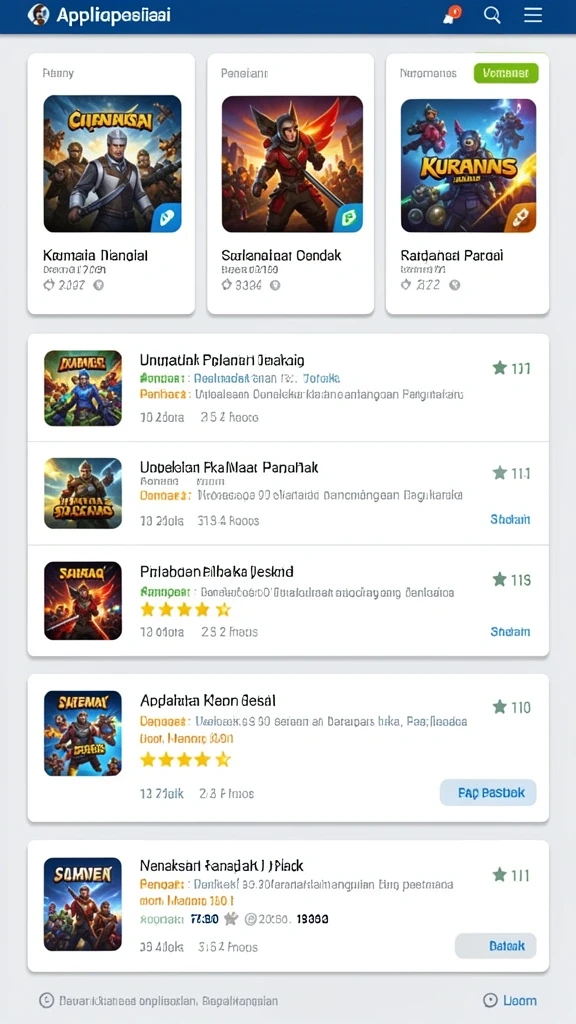 Berbagai mode permainan yang seru dan menantang.