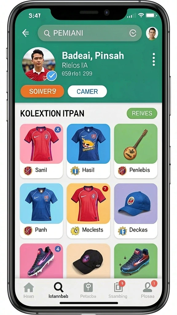 Tampilan antarmuka yang sederhana dan menarik.