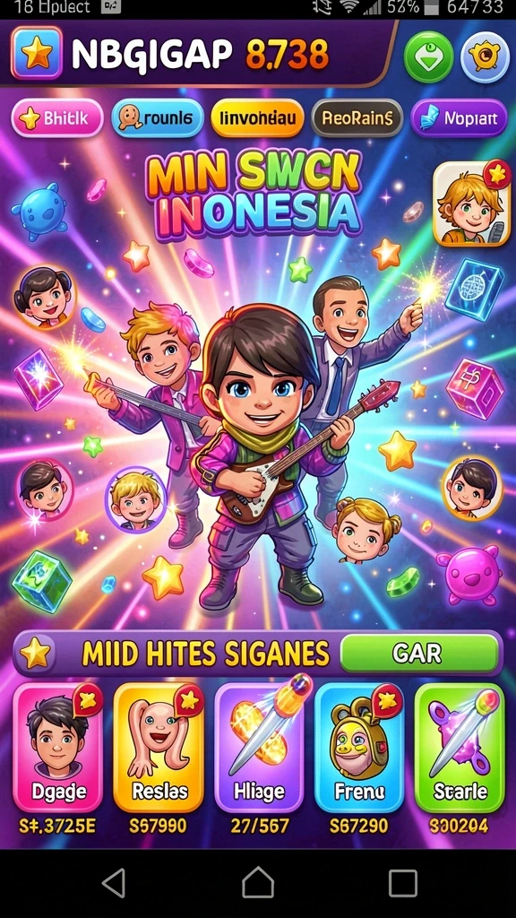 Tangkapan layar menampilkan karakter unik di MARKAS789.