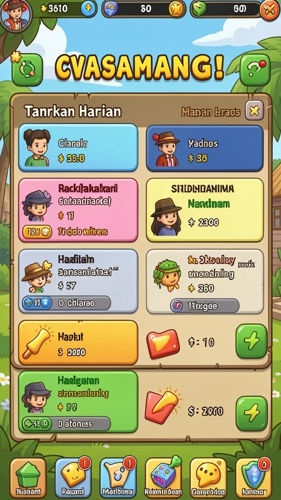 Berbagai mesin slot dengan tema unik dan lucu.