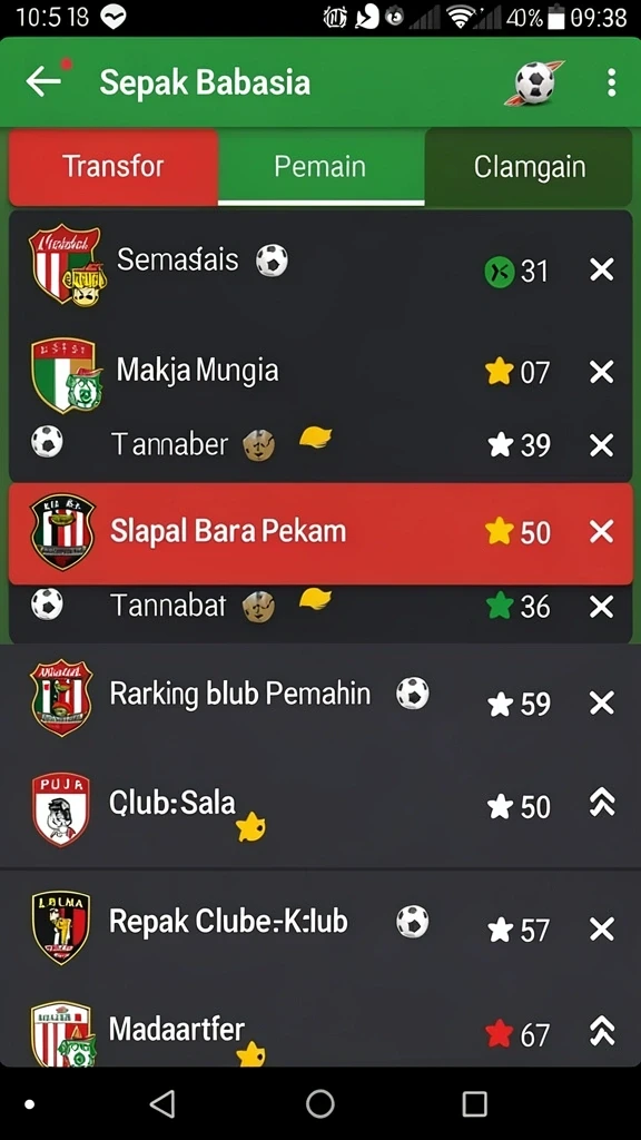 Tampilan karakter yang menarik dan beragam.
