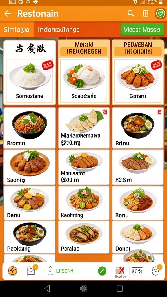 Tampilan utama QT777 yang menarik dan intuitif.