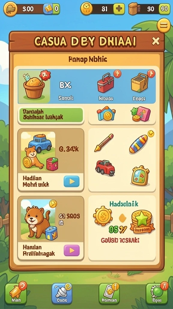 Pemandangan indah dari level yang menantang.