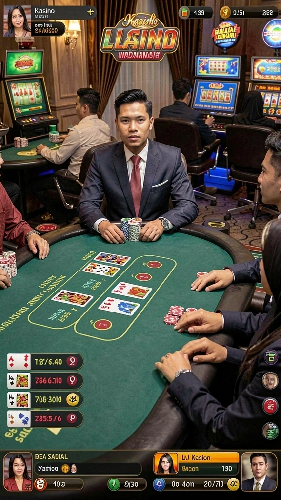 Menu navigasi yang mudah digunakan untuk semua pemain.