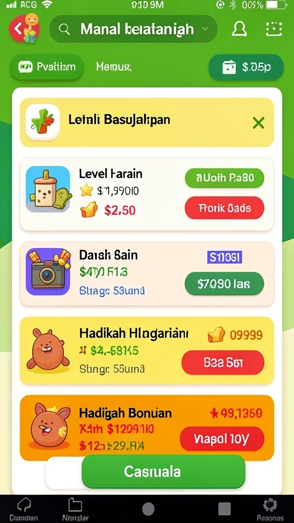 Karakter unik yang bisa dipilih dalam VIP805.