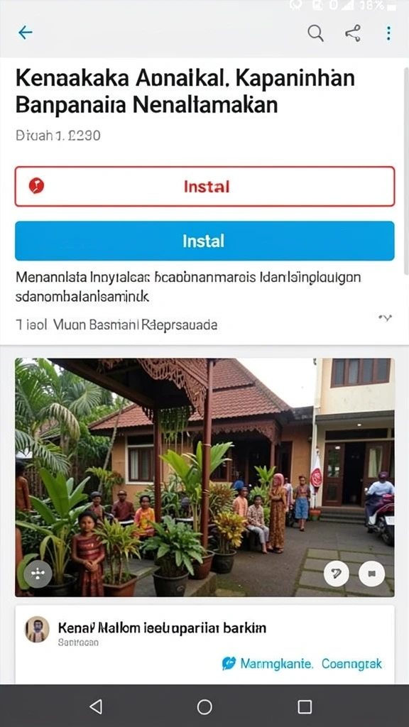 Tampilan utama aplikasi dengan menu yang mudah dijelajahi.