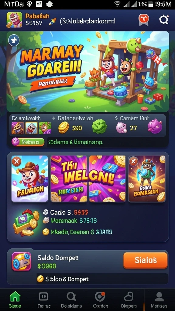 Screenshot memperlihatkan fitur promosi menarik yang ditawarkan.